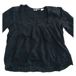 Levi’s Black Peasant Blouse